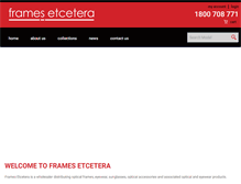 Tablet Screenshot of framesetc.com.au